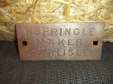 Brass Makers Name Plate Badge