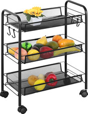 3 Tier Storage Cart Metal