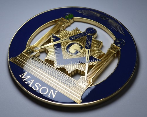 Large enamelled masonic car - large,