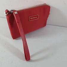 SAMSONITE Purse Wristlet Travel Textile Canvas Logo Card Holders Red
