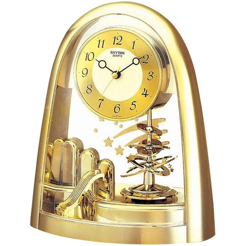 Rhythm mantel clock gilt - rhythm,