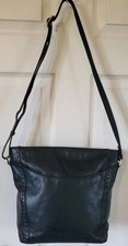 John Lewis J.F.W. Navy Blue Genuine Leather Shoulder Crossbody Bag Handbag