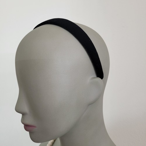 Pieces black velvet - black, headband