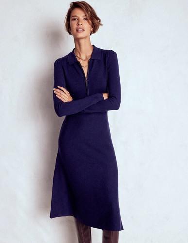 Boden fiona navy blue - fiona, zip