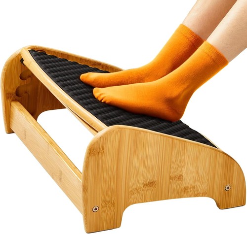 Bamboo under desk - under, footrest