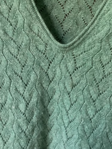 Brora green lace - lace, cashmere