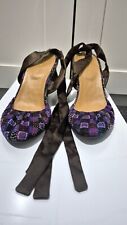 Terra Plana High Heel Ankle Lace Sandals Uk 5 Eu 38
