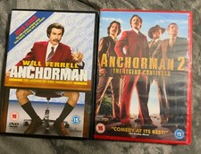 Anchorman: The Legend of Ron Burgundy & The legend continues DVD Comedy Bundle