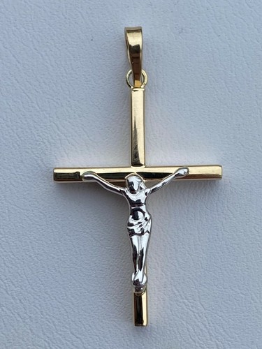 Mens solid 14k yellow white - &,