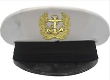 Authentic Italian 1990s Naval Visor Cap Hat Insignia Italy Navy Military Helmet