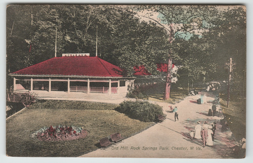 Postcard 1909 old mill rock - 1909,