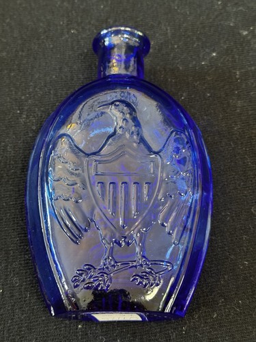 Cobalt blue glass flask - cobalt,