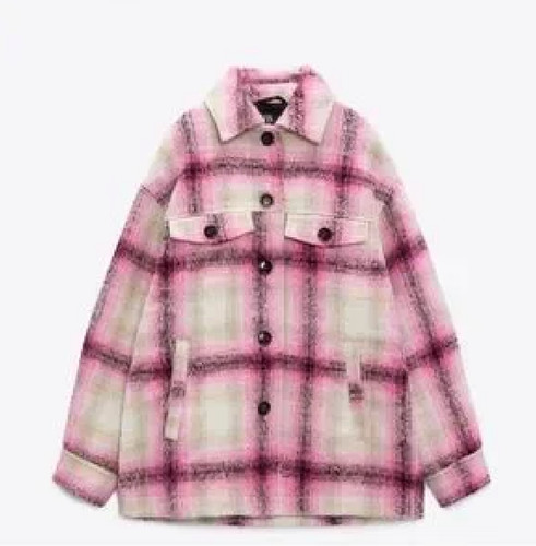 Zara pink white plaid - white,