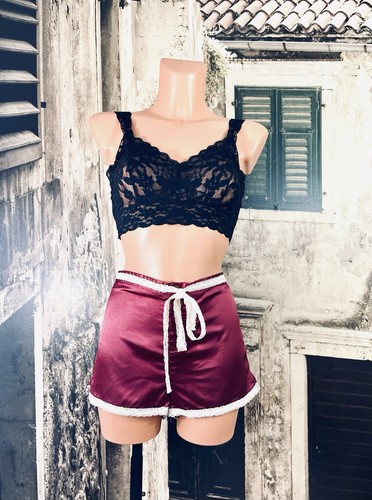 Deep red slippy stretchy satin - slippy,