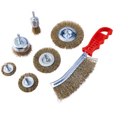 7PC WIRE BRUSH DRILL WHEEL CUP