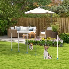 PawHut Dog Weave Pole Set
