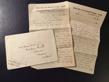WW1 Active Service 5th Buffs, British Steam Navigation Co Letter & Envelope 1915