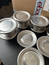 Moi Moi Reusable Aluminium Pot Cup Bowl Set with Lids 12 Pack (BIG) 