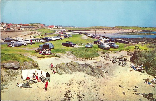 Postcard elie sands harbour - elie,