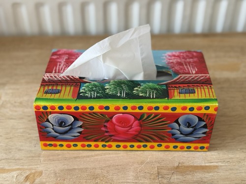 Vintage wooden tissue - vintage, box