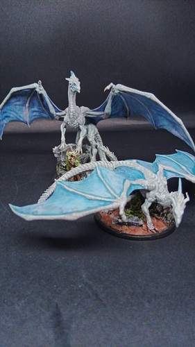 Painted dragon figurines lot - figurines,