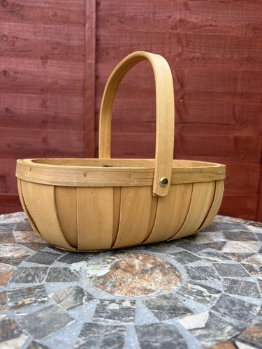 Wooden trug garden basket - trug.,