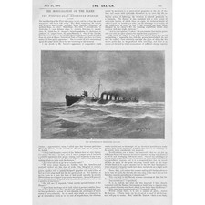 The Torpedo Boat Destroyer 'Hornet' - Antique Print 1894