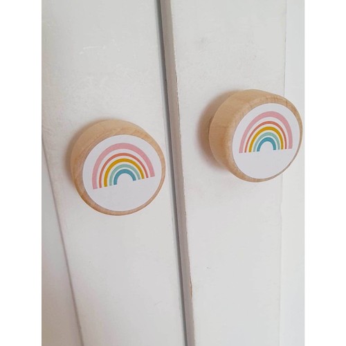Rainbow wardrobe handles - rainbow,