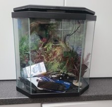 Ciano Aqua Aquarium 20 LED 30 Hex Lighting Hood Filter Beginner Fish Tank