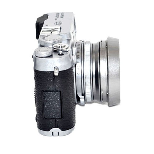 X100 silver lens hood - silver,