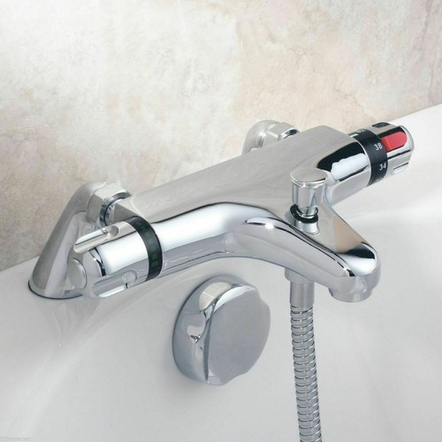 Chrome thermostatic bath - thermostatic,