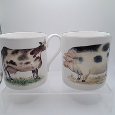 Ashley Staffordshire Fine Bone China Farm Animal Mugs
