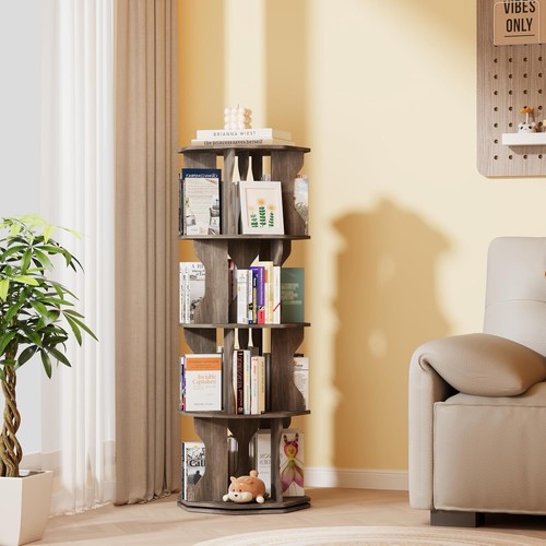 Rotating bookshelf spinning - rotating,