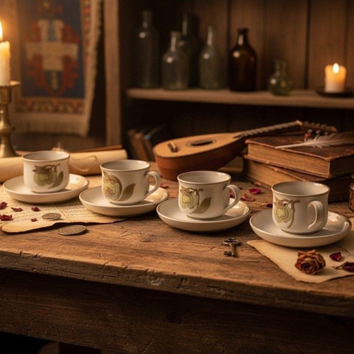 Denby troubadour teacups - denby, &