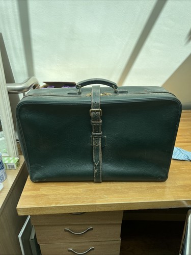 Vintage leather suitcase - vintage,