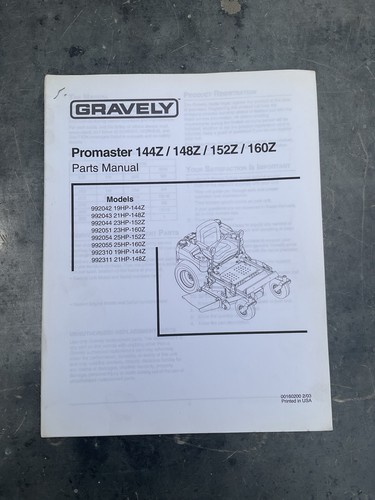 Gravely promaster zero turn - promaster,