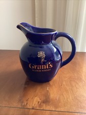 Pub Jug In Blue And Gold Advertising Grants Scotch Whisky