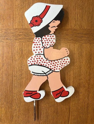 Vintage hand painted wood - vintage,
