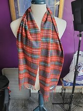 johnstons of elgin cashmere scarf Tartan Rrp £175 Stewart 