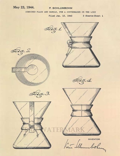 Chemex coffee pot patent - coffee,