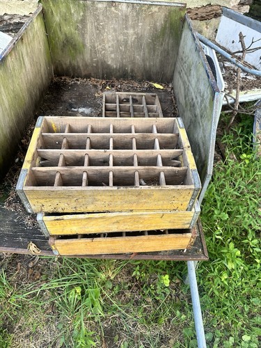 Coke cola crates - coke, yellow