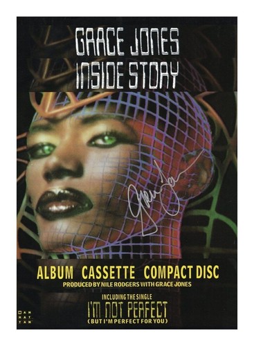 Grace jones autographed signed - jones,