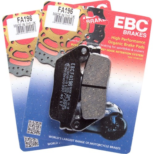 Ebc fa196 organic brake pads - organic,