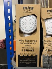 Mira Response shower head white 4 Spray Plumber Diy En-suite Bathroom Bargain