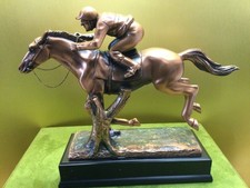 🌺12" HORSE AND JOCKEY RIDER