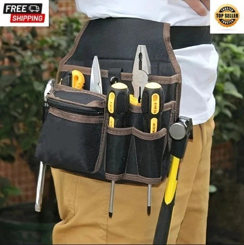 Electrician waist tool bag - tool,