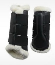 NEW Large Sized Gallop Brushing Boots Fur Lined