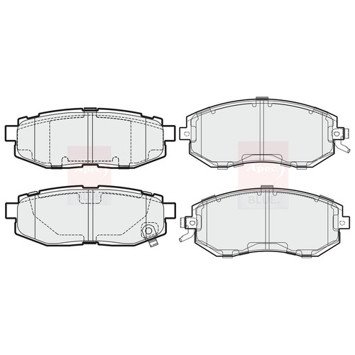 Apec front rear pads - &,