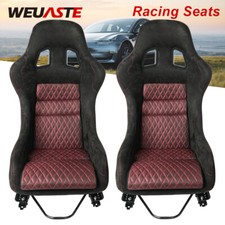 2PCS Racing Seats Adjustable