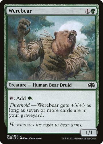 Mtg werebear nm - [mtg], (182)